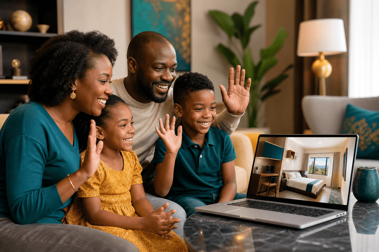 Family abroad arranging rental housing in Ghana